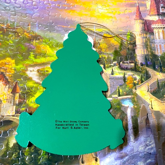 DISNEY’S SNOW WHITE & THE SEVEN DWARFS VTG 90s KURT ADLER WOODEN XMAS ORNAMENT - Picture 9 of 9